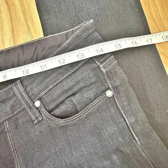 PAIGE DENIM | Skyline Skinny Jeans Blue Dark Wash | Size 26, 4 - Picture 9 of 12